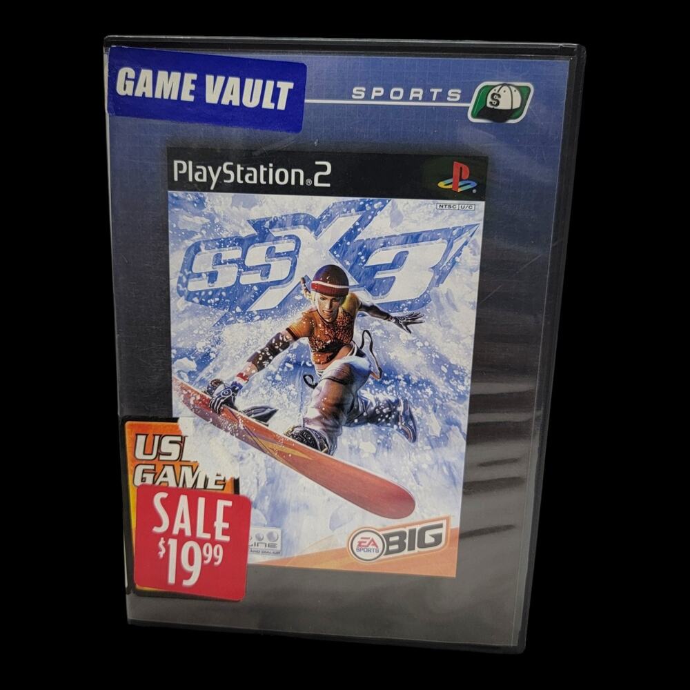 SSX 3 Out of Bounds PS2 PlayStation 2 Hollywood Video Exclusive Rental Rare EA